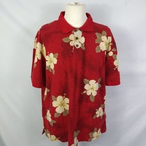 Men's Caribbean Joe Collared Shirt Size XXL Floral